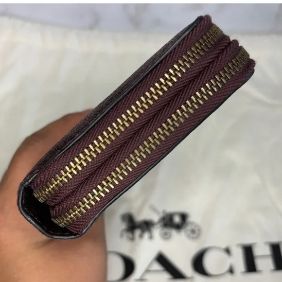 Coach Double Zipper Glitter Wallet Wristlet - Picture 7 of 15